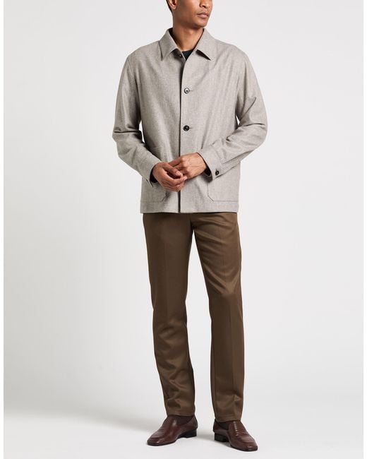 Zegna Brown Jacket Wool for men