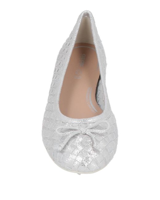 Geox White Ballet Flats