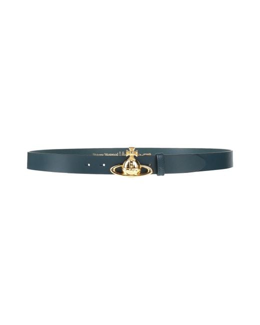 Vivienne Westwood Blue Midnight Belt Leather