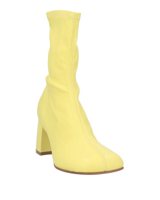 Dries Van Noten Yellow Ankle Boots