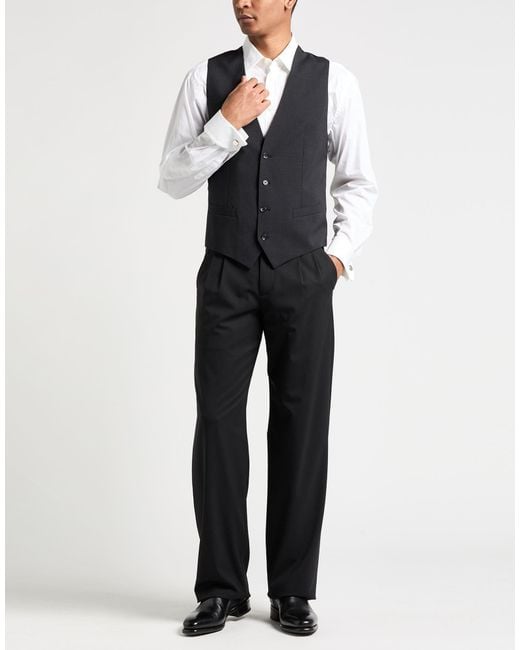 Dolce & Gabbana Black Waistcoat for men