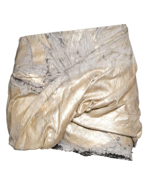 Rick Owens Natural Denim Skirt