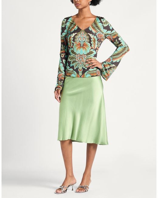 Etro Green Top Viscose, Elastane