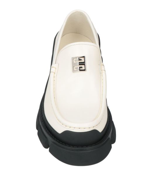 Givenchy Black Cream Loafers Leather