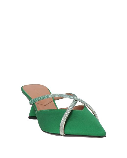 D'Accori Green Mules & Clogs