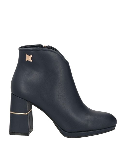 Laura Biagiotti Blue Ankle Boots