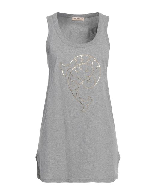 Emilio Pucci Gray Tank Top
