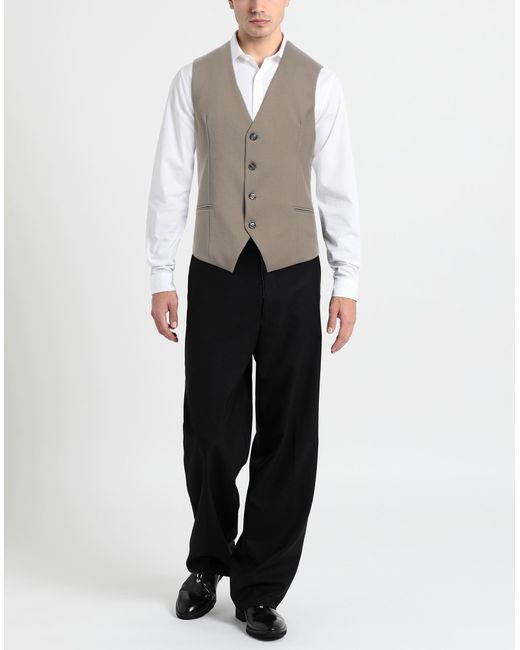 AMI Gray Tailored Vest Virgin Wool for men