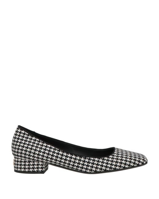 Dolce & Gabbana Black Ballet Flats Virgin Wool, Viscose