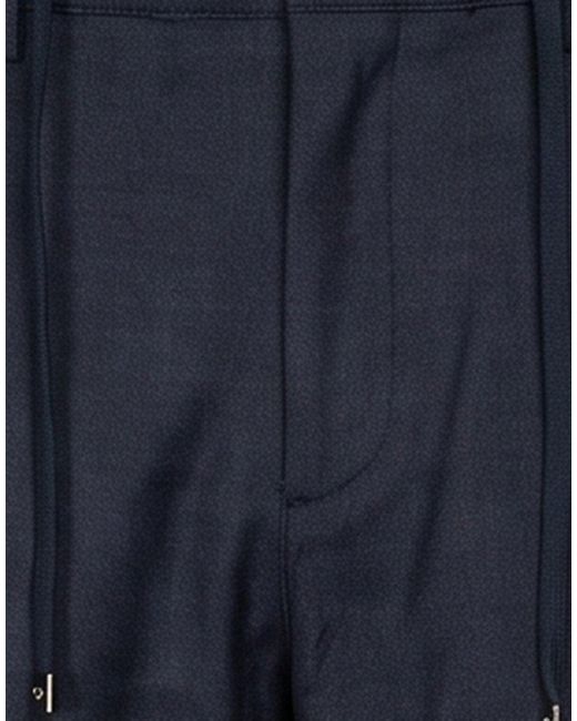 Cruna Blue Pants Virgin Wool, Elastane for men