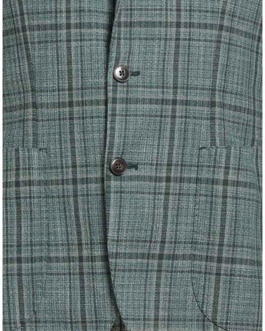 L.b.m. 1911 Green Blazer Cotton, Polyester for men