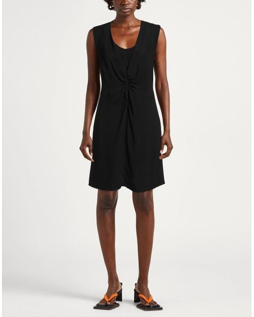 SEVENTY VENEZIA Black Mini Dress Viscose