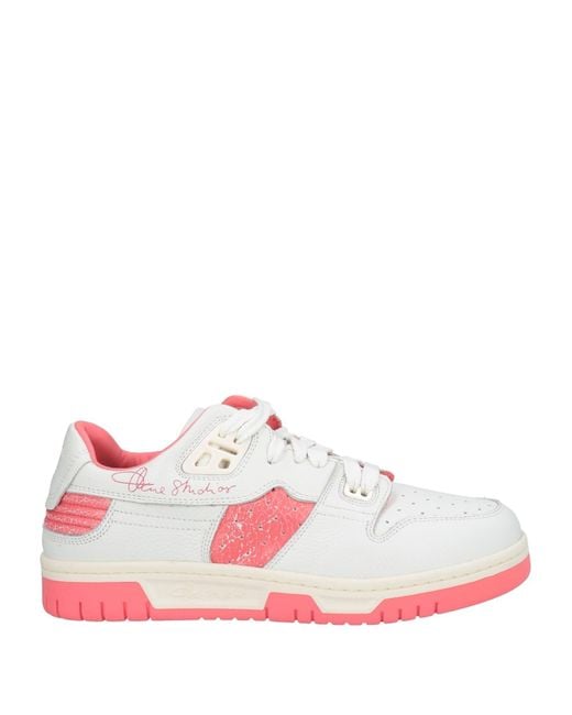 Acne Pink Sneakers Leather