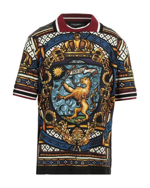 Dolce & Gabbana Black Polo Shirt for men