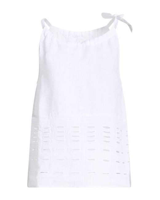120% Lino White Top