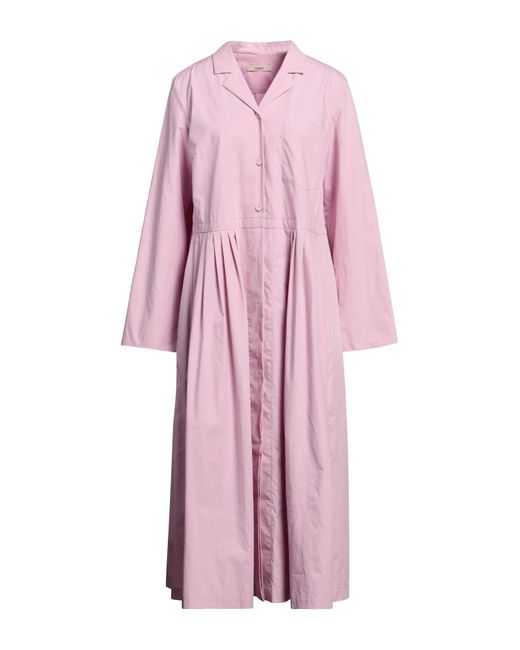 ODEEH Pink Midi-Kleid