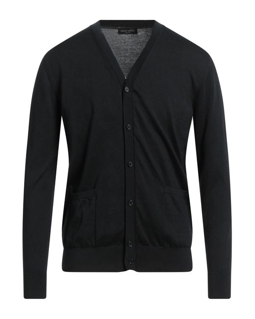 アウターその他 ROBERTO COLLINA CARDIGAN Roberto Collina Cardigan in Black for Men | Lyst