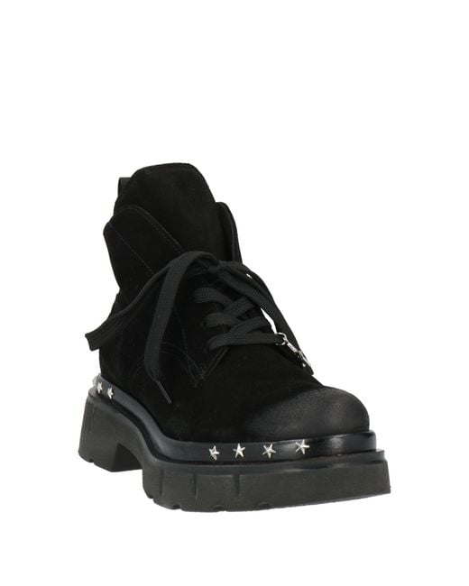 GIO+ Black Ankle Boots Leather