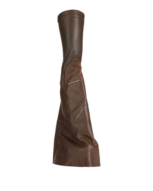 Rick Owens Brown Boot Leather for men