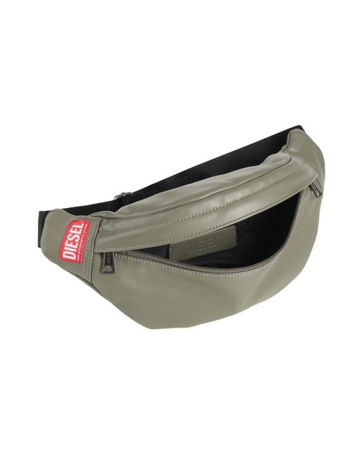 DIESEL Gray Belt Bag for men