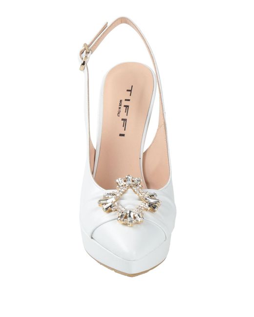 Tiffi White Pumps