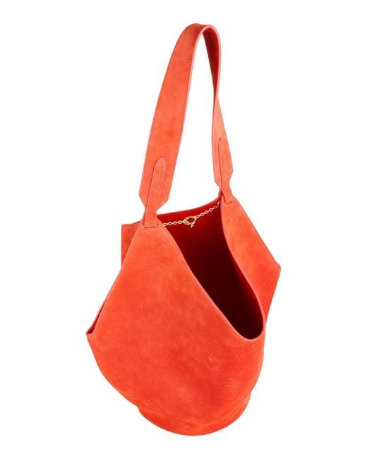 Khaite Red Shoulder Bag Leather