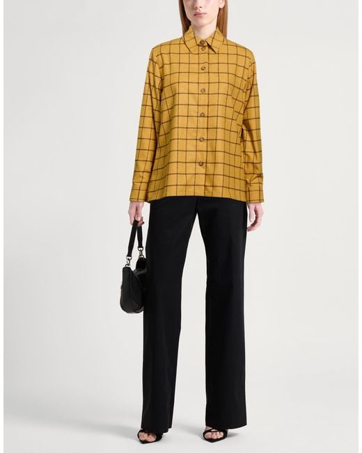 Ines De La Fressange Paris Yellow Shirt Wool, Polyester, Polyamide