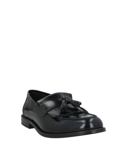 Giovanni Conti Black Loafers for men