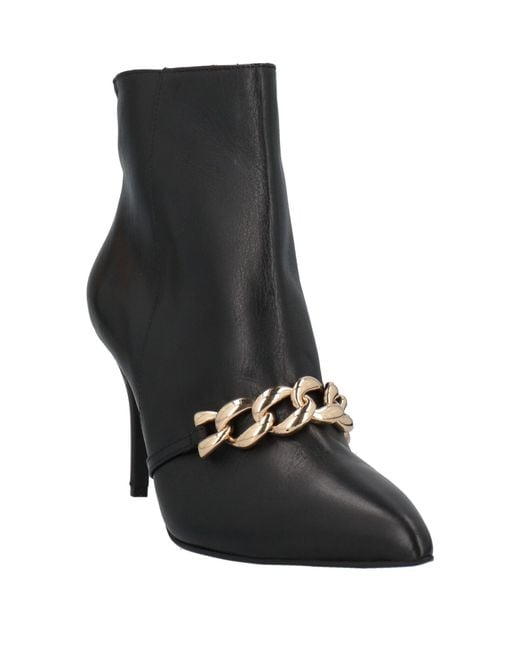Tsakiris Mallas Black Ankle Boots Soft Leather