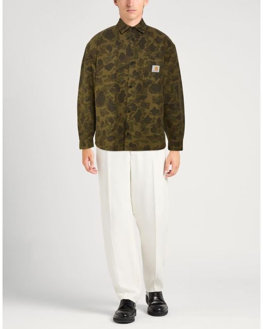 Carhartt Green Shirt Cotton for men