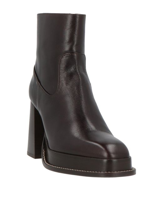 Bobbies Brown Ankle Boots Leather
