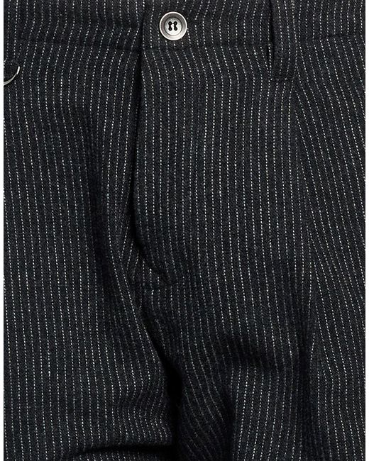 Messagerie Black Pants Wool, Polyester, Polyamide for men