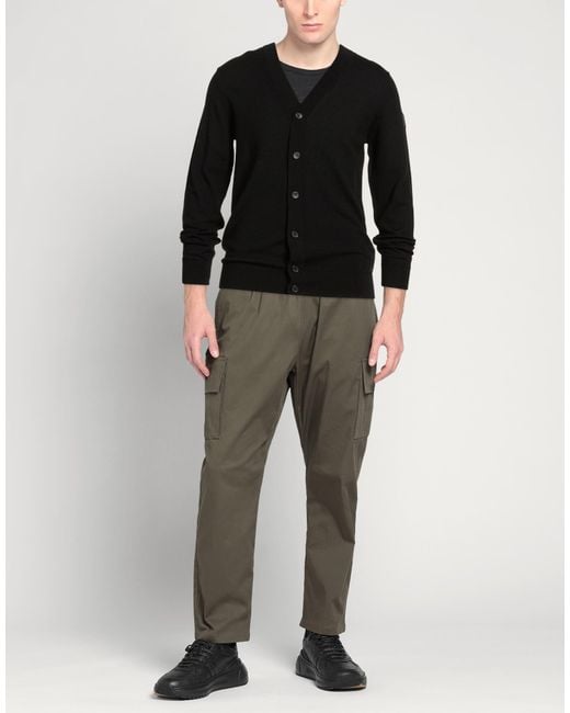 Ice Iceberg Black Cardigan Wool for men