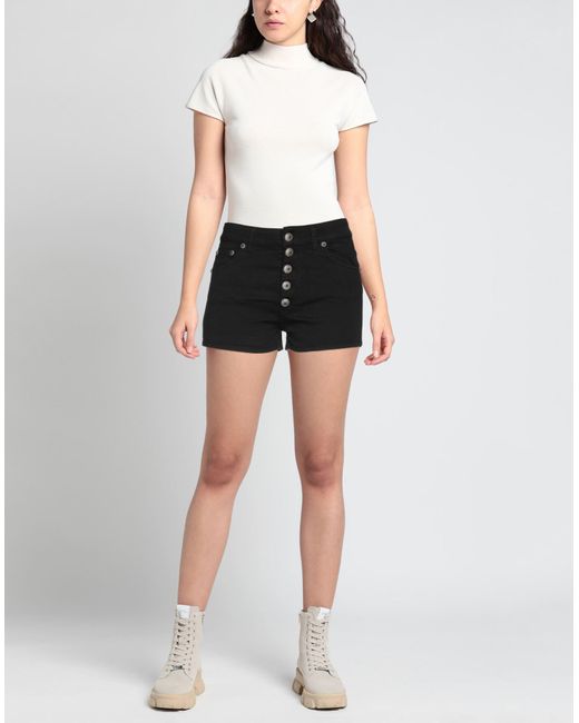 Dondup Black Denim Shorts
