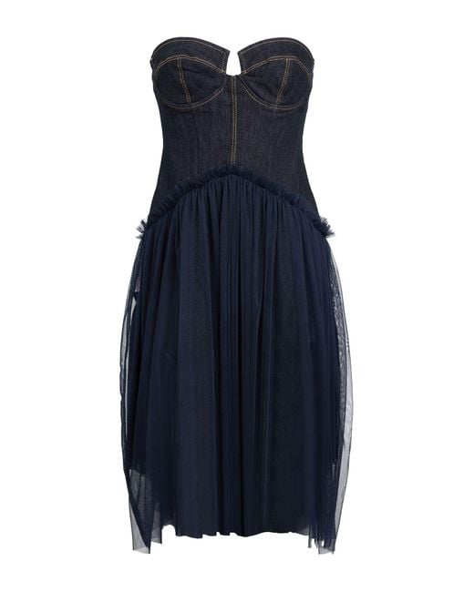 Dixie Blue Mini Dress Cotton, Polyester, Elastane