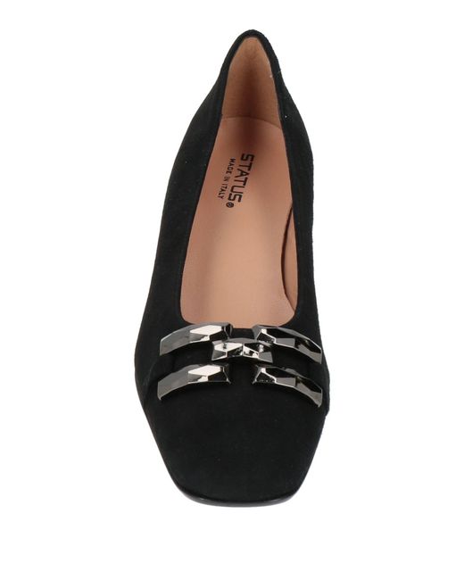 Status Black Pumps Leather