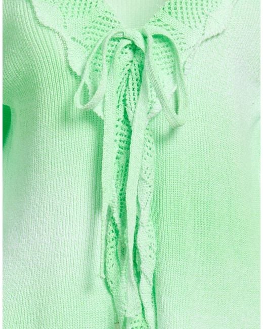MSGM Green Sweater Cotton, Polyamide