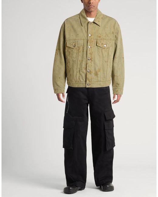 Capospalla Jeans di MSGM in Green da Uomo