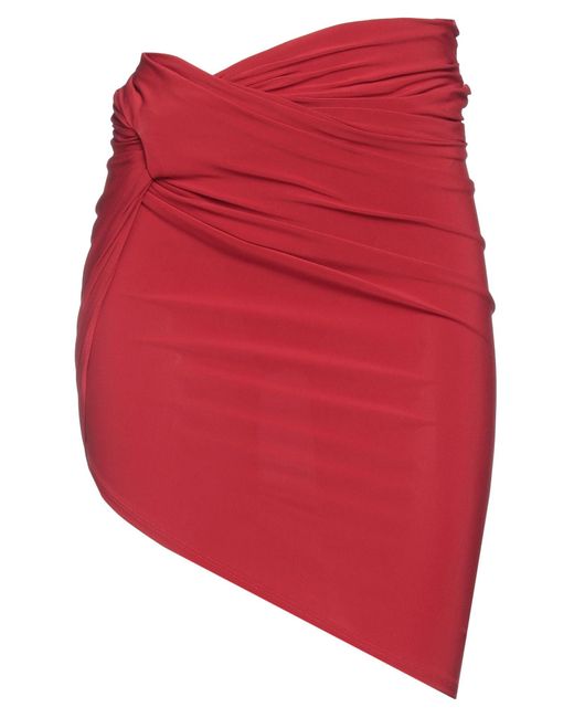 Jacquemus Red Midi Skirt Viscose, Polyester, Elastane