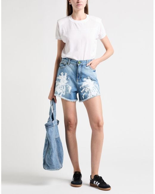 Barrow Blue Denim Shorts