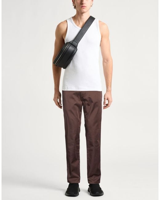 ARMANI EXCHANGE Brown Pants Cotton, Polyester, Elastane for men