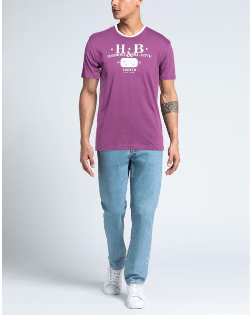 Harmont & Blaine Purple T-shirt for men