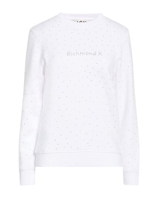 Richmond X White Sweatshirt Cotton
