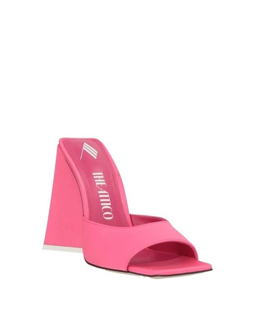 The Attico Pink Fuchsia Sandals Textile Fibers