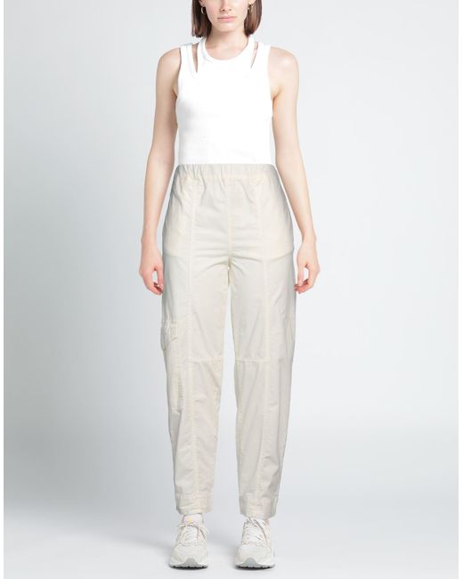 Ganni White Pants Organic Cotton, Elastane