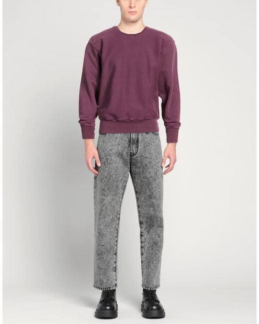 Les Tien Purple Plum Sweatshirt Cotton for men
