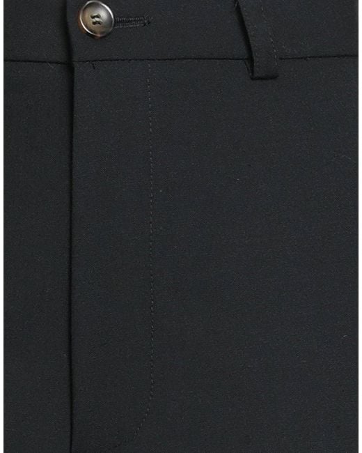 SOLOTRE Black Pants Polyester, Wool, Elastane