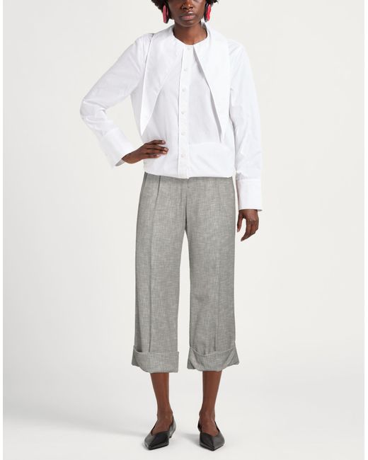 Berwich Gray Pants Virgin Wool, Cotton, Polyamide