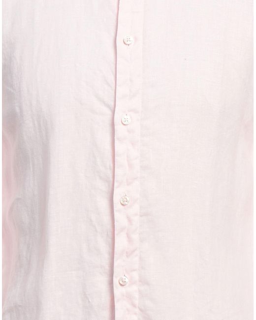 Rossopuro Pink Light Shirt Linen for men