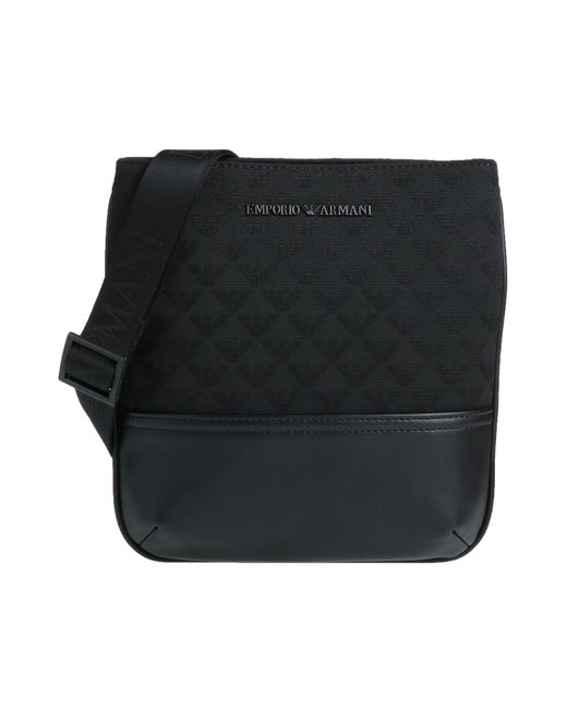 Borse A Tracolla di Emporio Armani in Black da Uomo